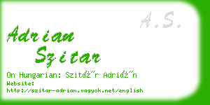 adrian szitar business card